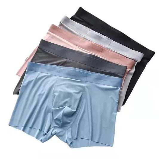 Men's Ice Silk Briefs Boxers  (Pack of 4)(random colour)